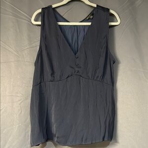 Elegant Navy Sleeveless Top